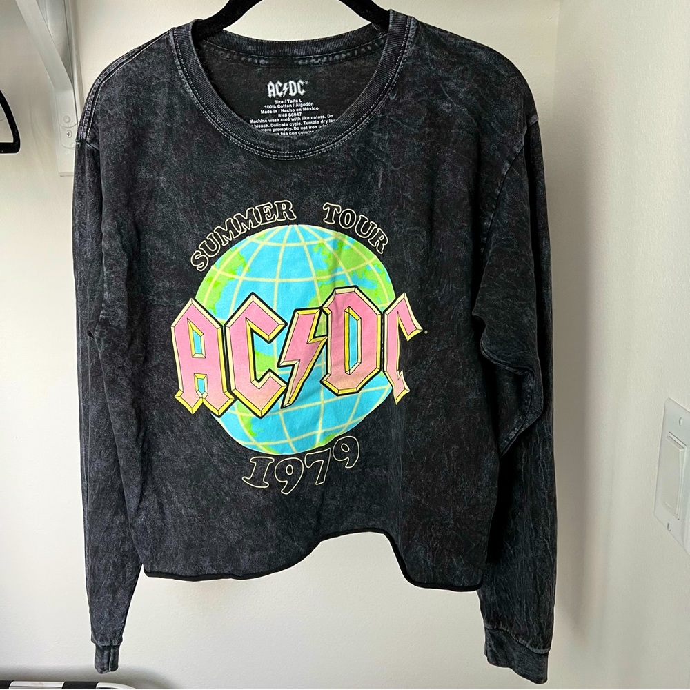 AC/DC Long Sleeve Crop